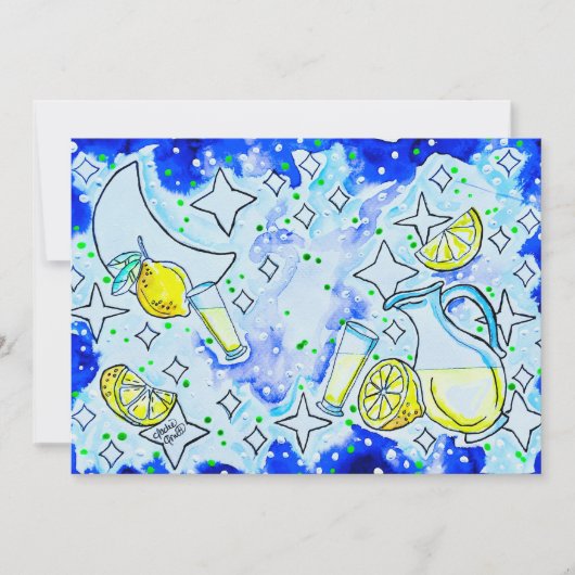 Limonade Einladung (Vorderseite)