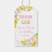 Limonade Floral Geburtstags Dankeschön Geschenkanhänger (Vorderseite)