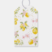 Limonade Floral Geburtstags Dankeschön Geschenkanhänger (Rückseite)