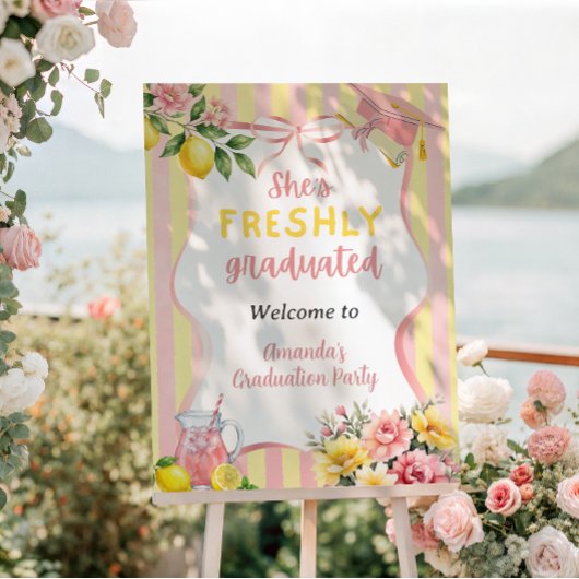 Limonade Frischgebackene Absolventin Abiturparty Poster