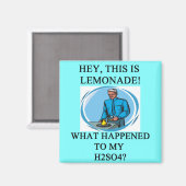 Limonade h2so4 Witz Magnet (Vorderseite/Rückseite)