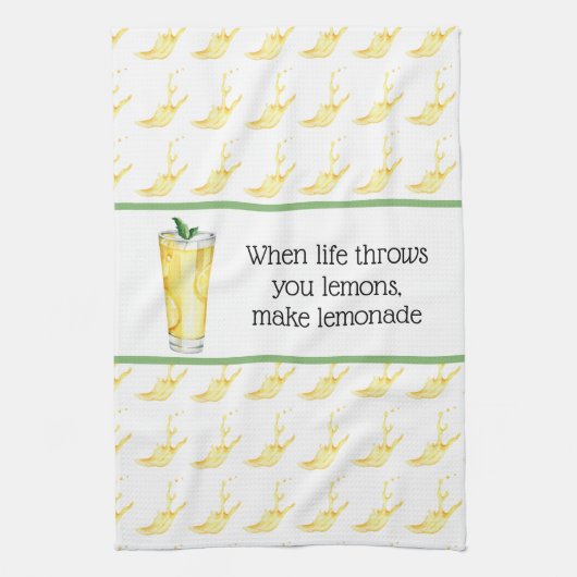 Limonade in einem Glasküchentuch Geschirrtuch (Vertikal)