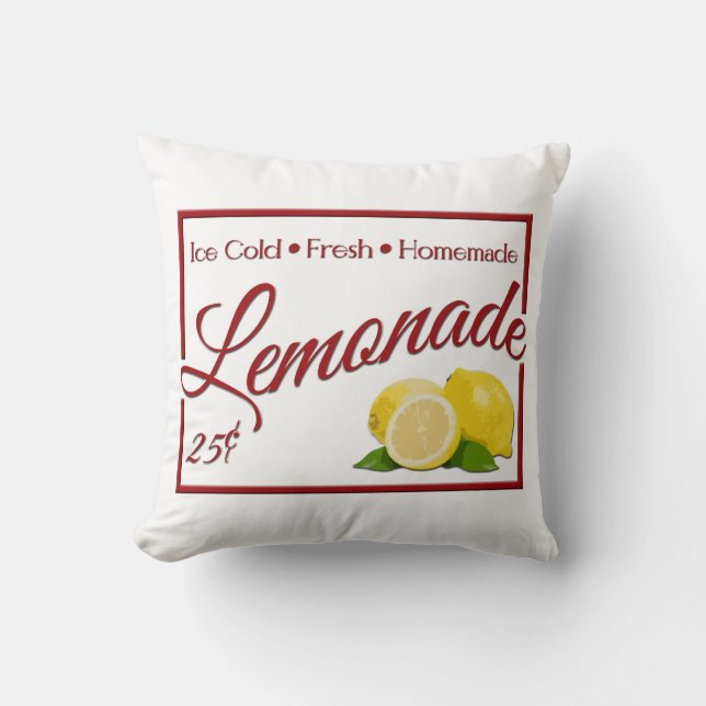 Limonade Kissen (Vorderseite)