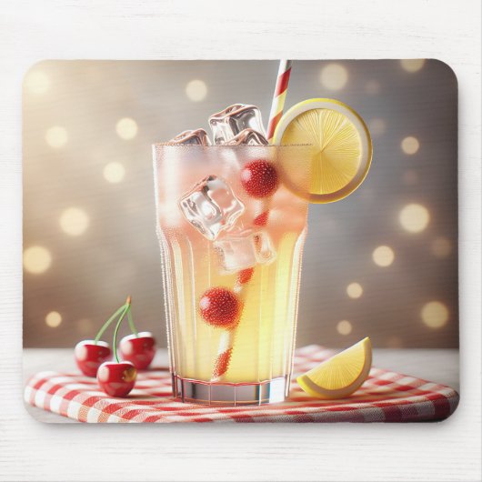 Limonade mit Kirschen Mousepad (Vorne)