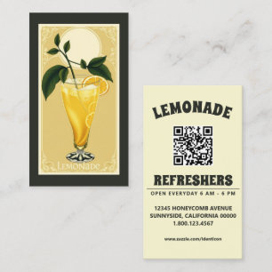 LIMONADE mit QR-Code Visitenkarte