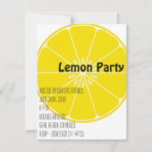 Limonade-Party Einladung (Vorderseite)