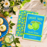 Limonade-Party Hellgrün Limette Zitrus Geburtstag
