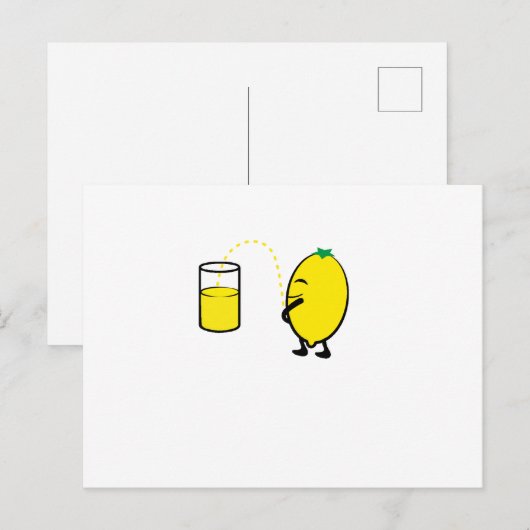 Limonade Postkarte (Vorne/Hinten)