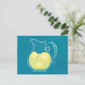 Limonade Postkarte (Stehend Vorderseite)