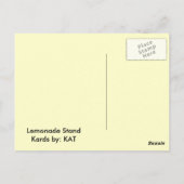 Limonade Postkarte (Rückseite)