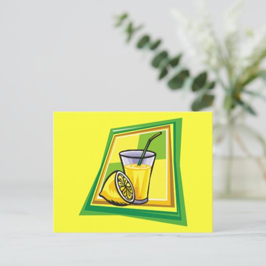Limonade Postkarte (Stehend Vorderseite)