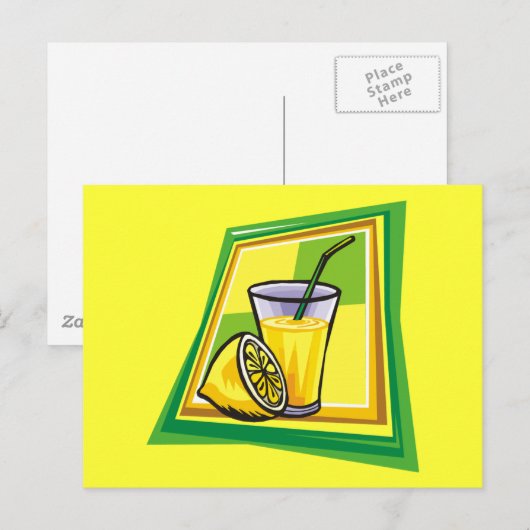 Limonade Postkarte (Vorne/Hinten)