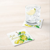 Limonade Rechteckiger Pappuntersetzer (Vor Ort)