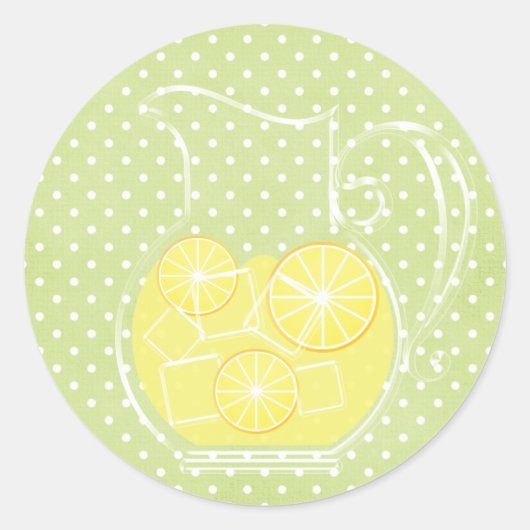 Limonade Runder Aufkleber (Vorderseite)