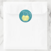 Limonade Runder Aufkleber (Tasche)