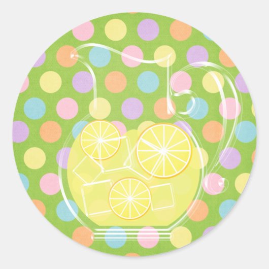 Limonade Runder Aufkleber (Vorderseite)