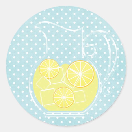 Limonade Runder Aufkleber (Vorderseite)