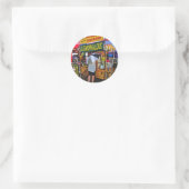 Limonade Runder Aufkleber (Tasche)