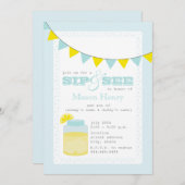 Limonade-Schlückchen und sehen Baby Einladung (Vorne/Hinten)