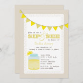 Limonade-Schlückchen und sehen Einladung (Vorne/Hinten)