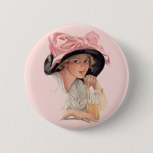 Limonade trinken button (Vorderseite)