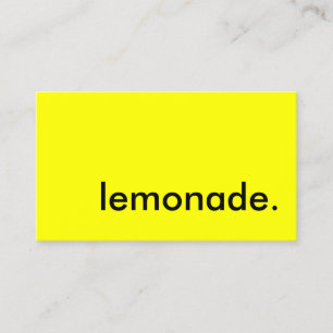 Limonade. Visitenkarte