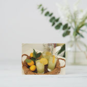 Limonade-Visitenkarte Visitenkarte (Stehend Vorderseite)