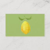 Limonade-Visitenkarte Visitenkarte (Rückseite)