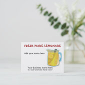 LIMONADE Visitenkarten Visitenkarte (Stehend Vorderseite)