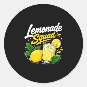 Limonaden-Trupp Sommer-Limonaden-Trinker-Crew Runder Aufkleber