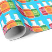 Limonadenflaschen Geschenkpapier (Rolleneckpunkt)