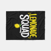 Limonadenstand-Crew Limonaden-Mannschaft Fleecedecke (Vorderseite (Horizontal))
