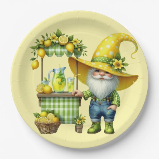 Limonadenstand Pappteller (Vorderseite)