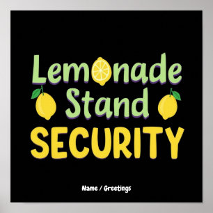 Limonadenstand-Sicherheit Funny Sommer Zitrus-CEO Poster