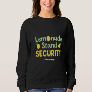 Limonadenstand-Sicherheit Lustiger Sommer Zitrus C Sweatshirt