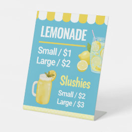 Limonadenstand-Tischschild Preisliste Menü Sockelschild