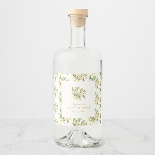 Limoncello Alkoholflaschenetikett (Vorderseite)