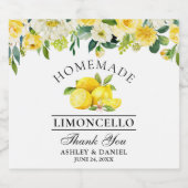 Limoncello Alkoholflaschenetikett (Einzelnes Label)