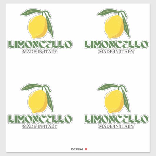 Limoncello Aufkleber (Blatt)