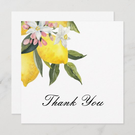 LIMONCELLO BRAUTPARTY DANKEN SIE KARTE (Vorne/Hinten)