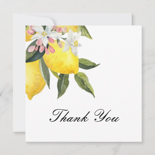 LIMONCELLO BRAUTPARTY DANKEN SIE KARTE (Vorderseite)