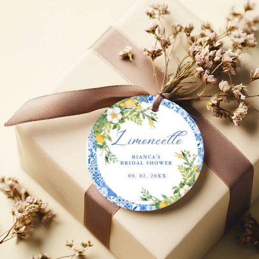 Limoncello Brautparty Geschenkanhänger