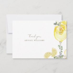 Limoncello Brautparty Vielen Dank Dankeskarte