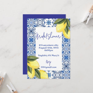 LIMONCELLO BRIDAL SHOWER INVITATION EINLADUNG