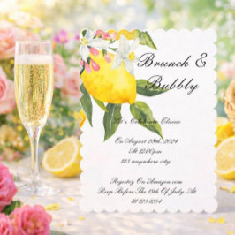 LIMONCELLO BRIDAL SHOWER INVITATION SAVE THE DATE