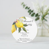 LIMONCELLO BRIDAL SHOWER INVITATION SAVE THE DATE (Stehend Vorderseite)