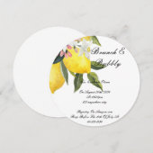 LIMONCELLO BRIDAL SHOWER INVITATION SAVE THE DATE (Vorne/Hinten)