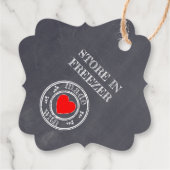 Limoncello Chalkboard Look Klein Geschenkanhänger (Rückseite)