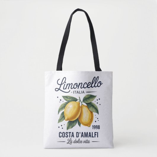 Limoncello  Costa d’Amalfi La Dolce Vita Tote Bag Tasche (Vorderseite)