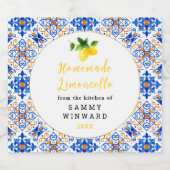 Limoncello Drink Alkoholflaschenetikett (Einzelnes Label)